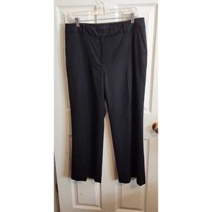 Talbots Woman Heritage‎ Trouser Pant Womens 12P Black Wool Spandex Blend Lined